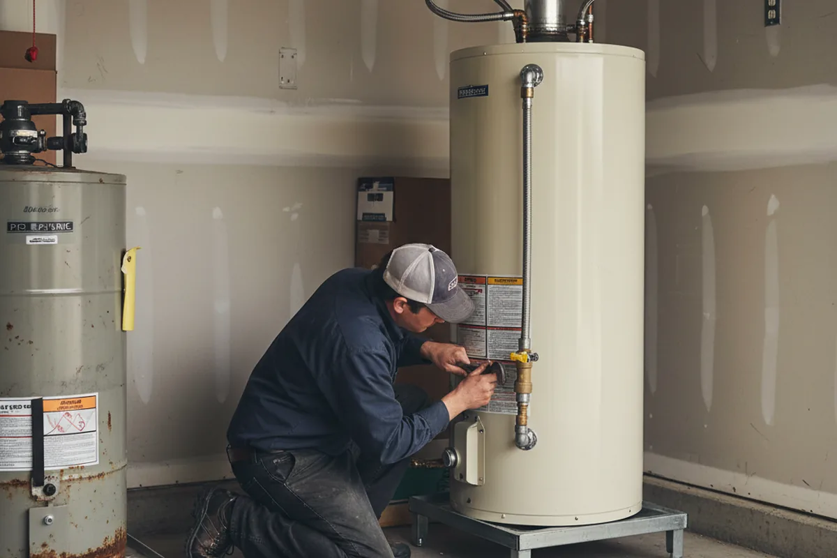 Water heater and shutoff valve replacement in Minnetonka